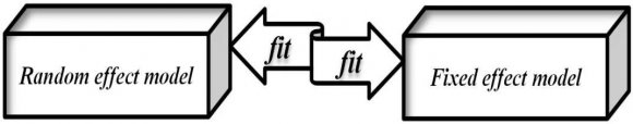 Figure 5: When both tests pass The number of indexes (N) selected in this paper is 10, and the time span (T) is 10 years. In this case, both the fixed effect model and the random effect model are satisfied, and further model test is needed. At this time, Hausman test should be taken.4) Model determination based on Hausman testAccording to the reference[13], the difference between the random effect model and the fixed effect model is that it is very difficult to try to distinguish them in a high degree in the description of individuals. The