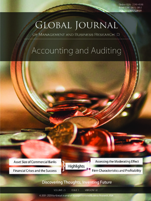 GJMBR-D Accounting & Auditing: Volume 25 Issue D1